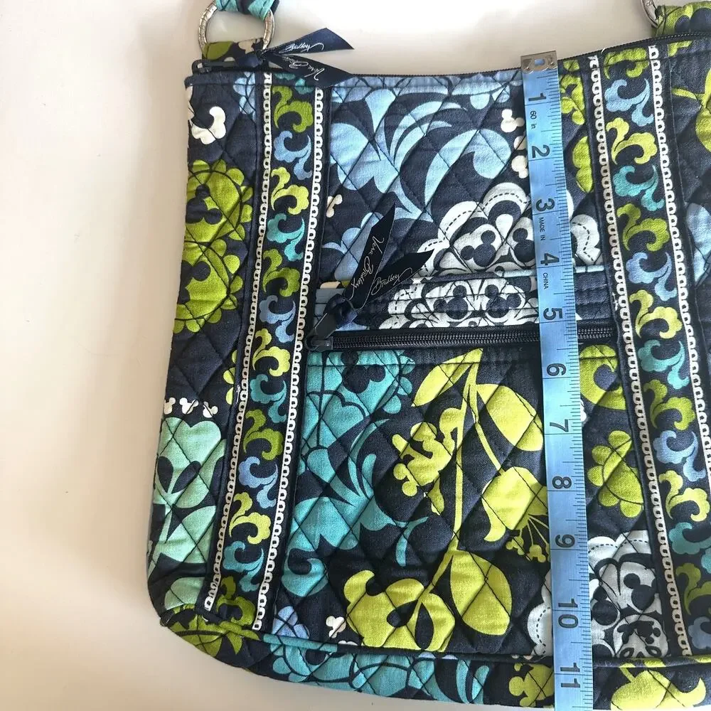 Vera Bradley Disney Parks Wheres Mickey Hipster Bag Floral Zip Crossbody Purse
